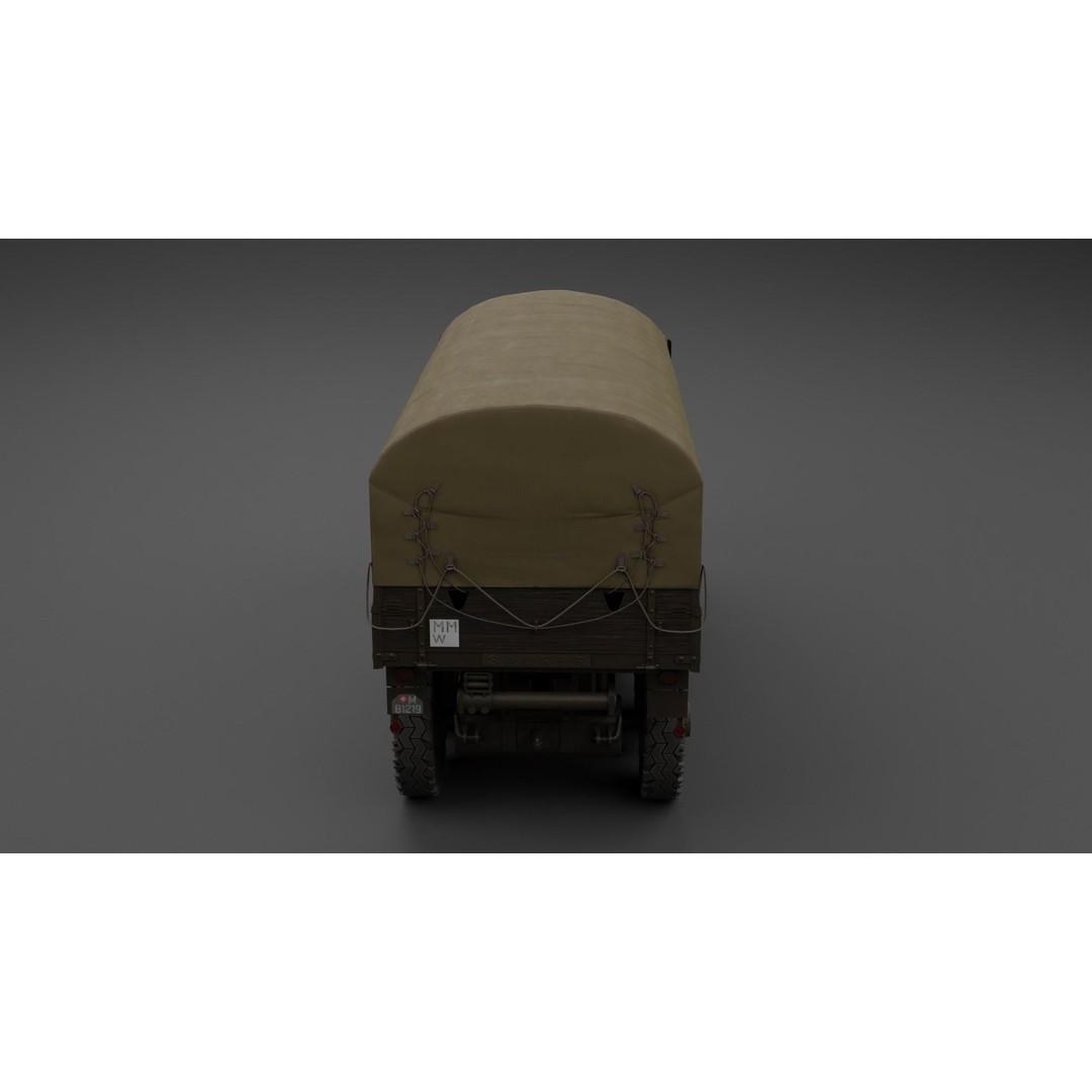 Saurer M8 8x8 3D Model – Low Poly Game Asset, FBX, Blender - View 29