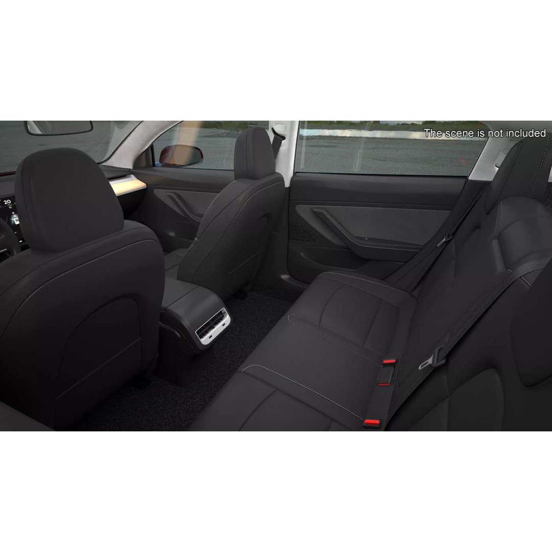 Tesla 3D Model – Luxury Electric Vehicle with Aero Wheel Covers - View 10