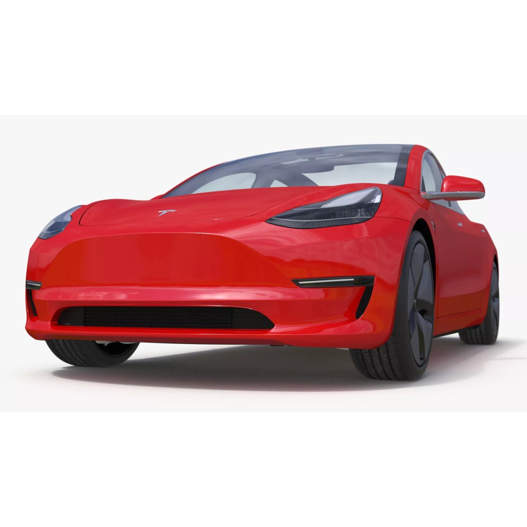 Tesla 3D Model – Luxury Electric Vehicle with Aero Wheel Covers - View 17