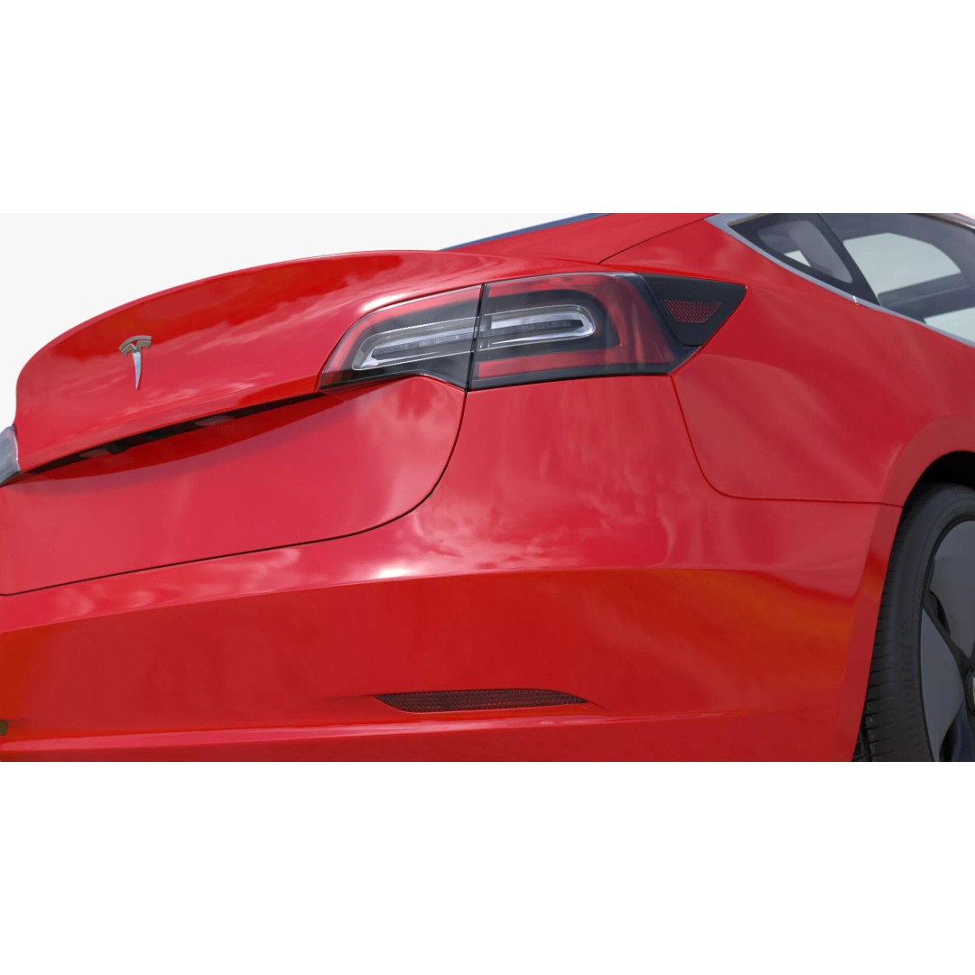 Tesla 3D Model – Luxury Electric Vehicle with Aero Wheel Covers - View 21