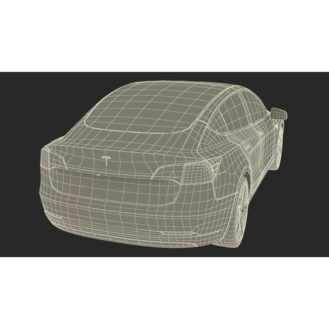 Tesla 3D Model – Luxury Electric Vehicle with Aero Wheel Covers - View 43