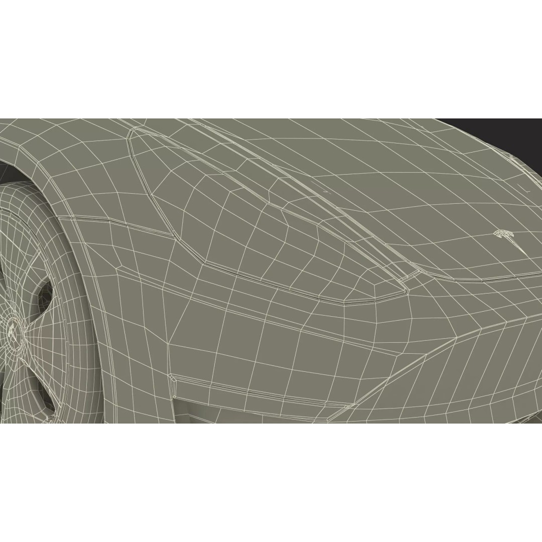 Tesla 3D Model – Luxury Electric Vehicle with Aero Wheel Covers - View 45