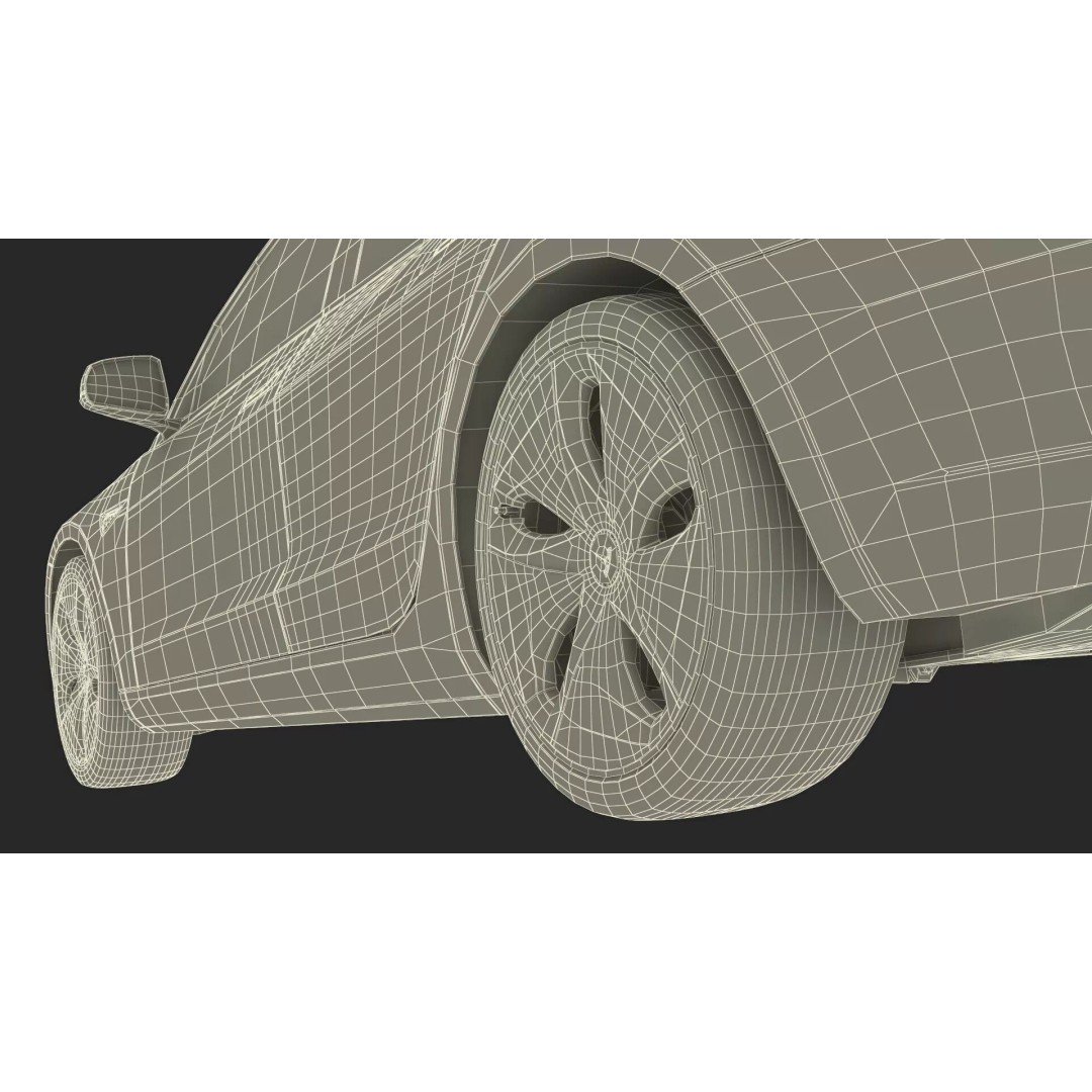 Tesla 3D Model – Luxury Electric Vehicle with Aero Wheel Covers - View 47