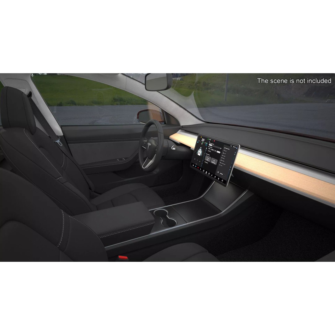Tesla 3D Model – Luxury Electric Vehicle with Aero Wheel Covers - View 7