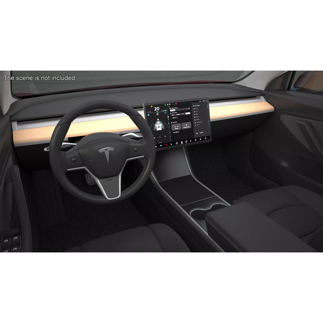 Tesla 3D Model – Luxury Electric Vehicle with Aero Wheel Covers - View 8