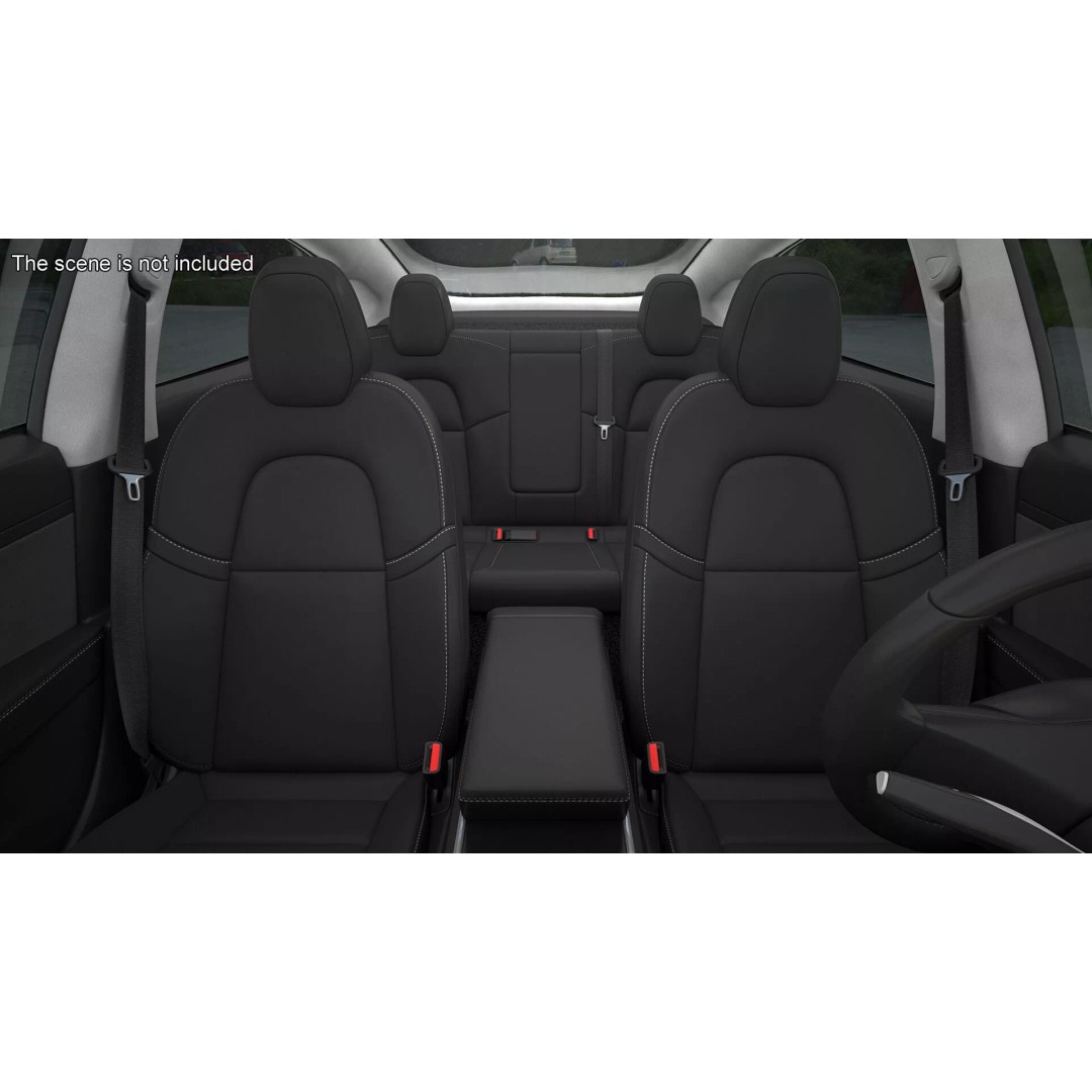 Tesla 3D Model – Luxury Electric Vehicle with Aero Wheel Covers - View 9