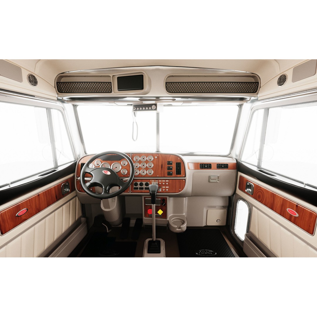 Truck 379 3D Model – Detailed Interior, Game Ready, FBX - View 10