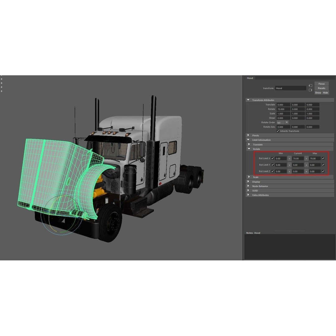 Truck 379 3D Model – Detailed Interior, Game Ready, FBX - View 19