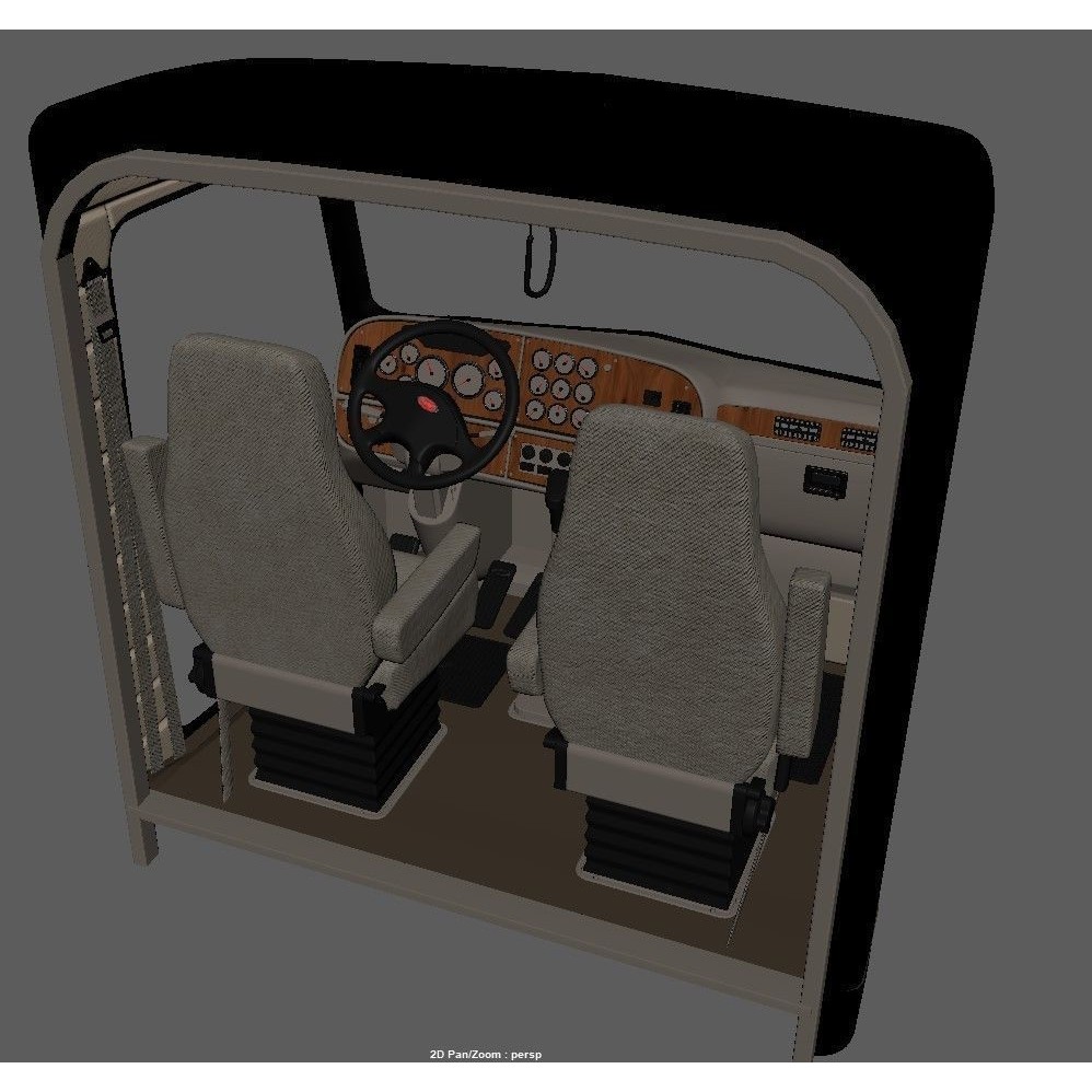 Truck 379 3D Model – Detailed Interior, Game Ready, FBX - View 25