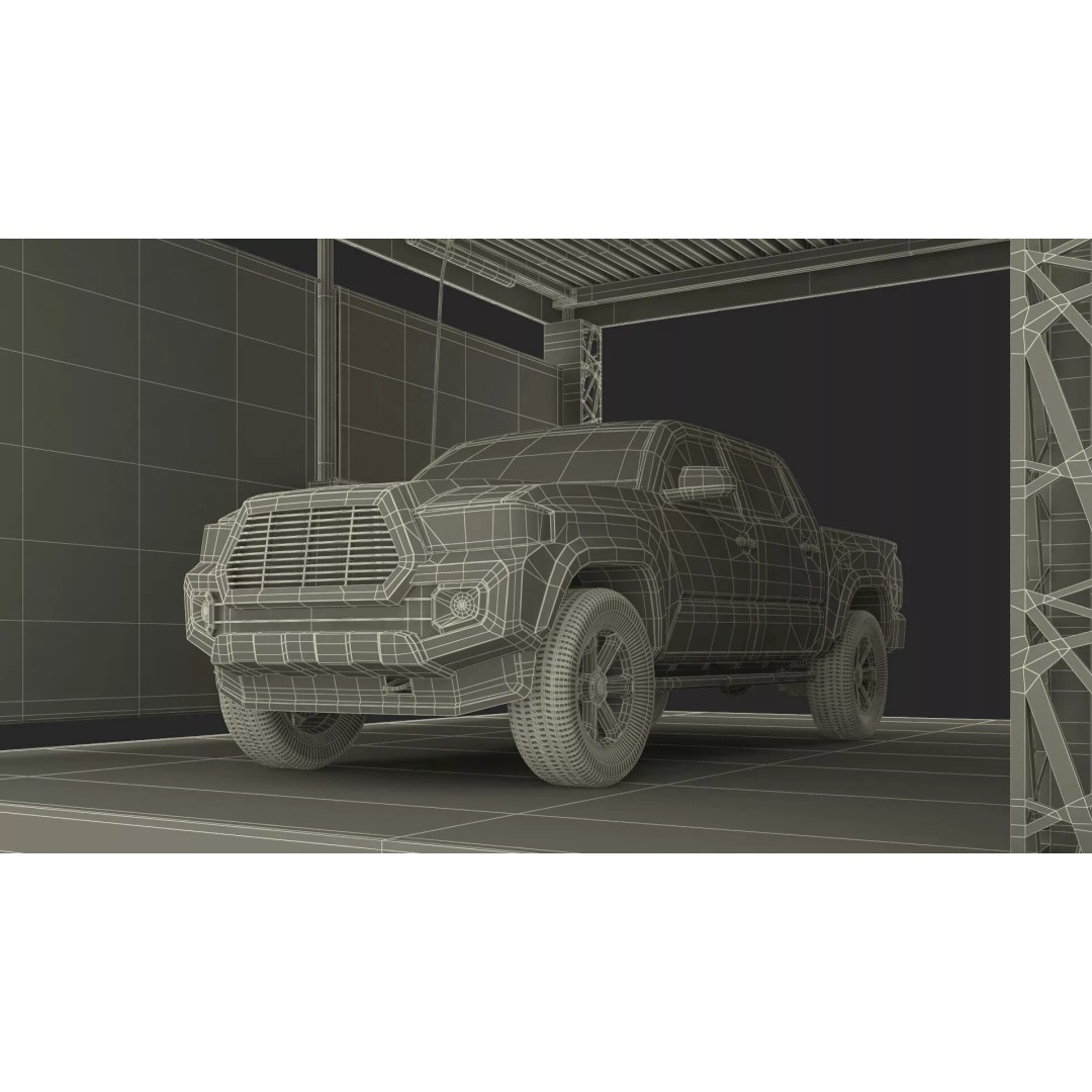 Self Serve Auto Wash 3D Model – High Quality Car Wash Facility, FBX - View 19