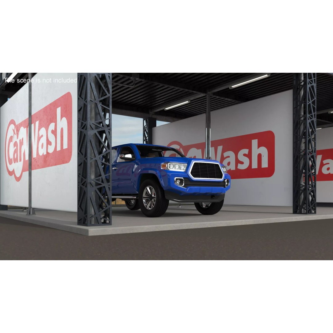 Self Serve Auto Wash 3D Model – High Quality Car Wash Facility, FBX - View 5