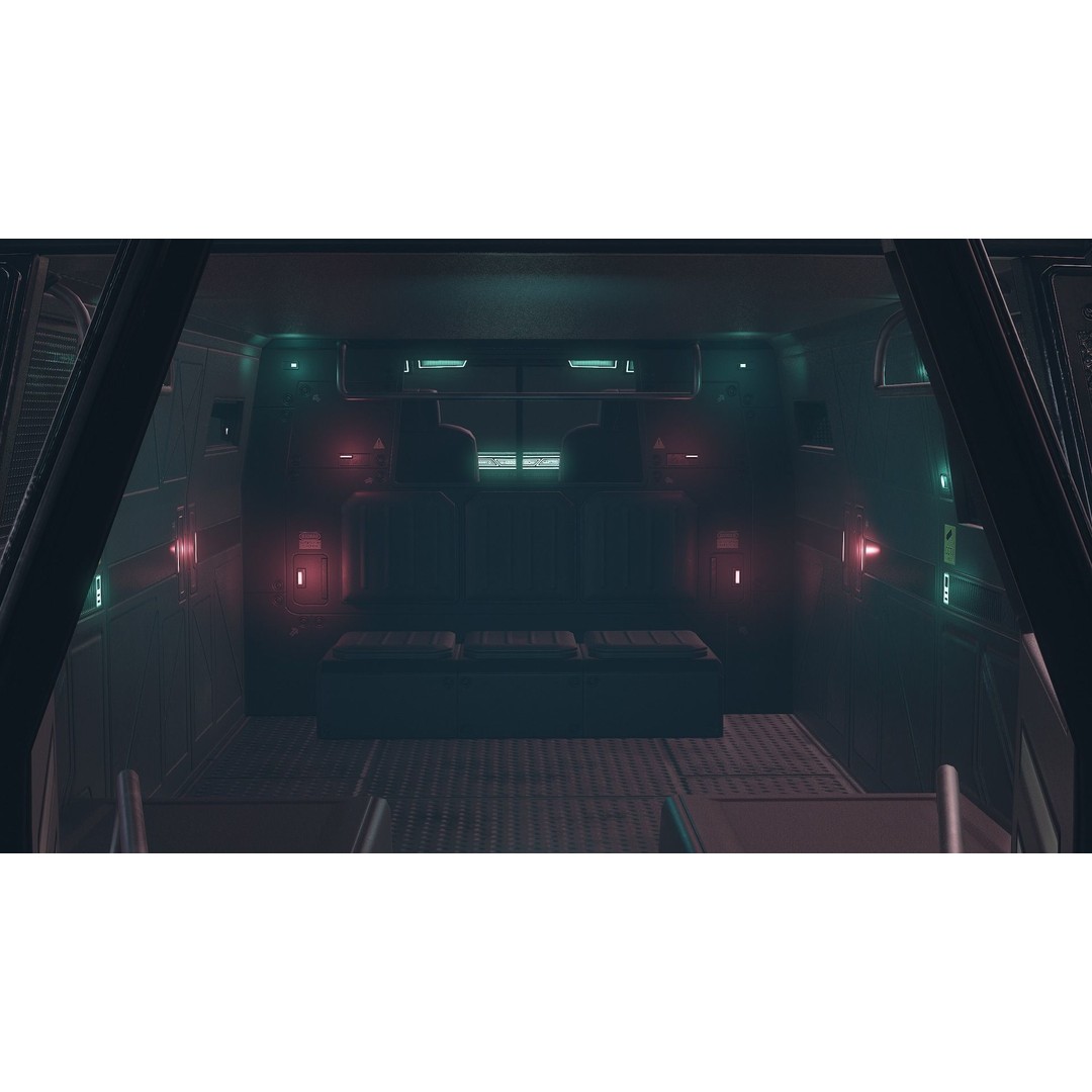 Cyberpunk Riot Van 3D Model – Low Poly Game Asset, FBX, PBR Textures - View 12