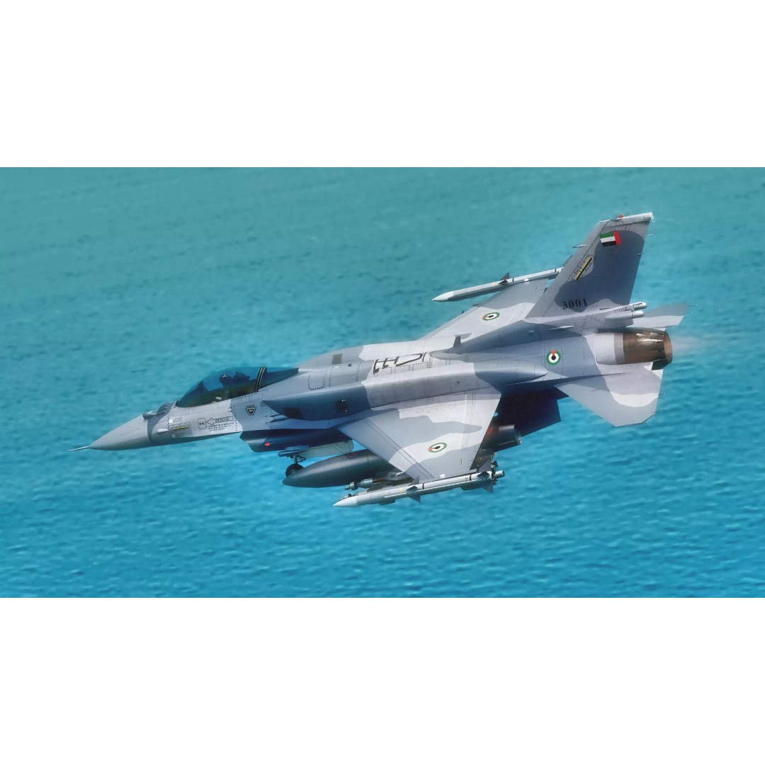 F-16 Viper 3D Model – Low Poly Rigged Aircraft with Decals, Blender - View 18