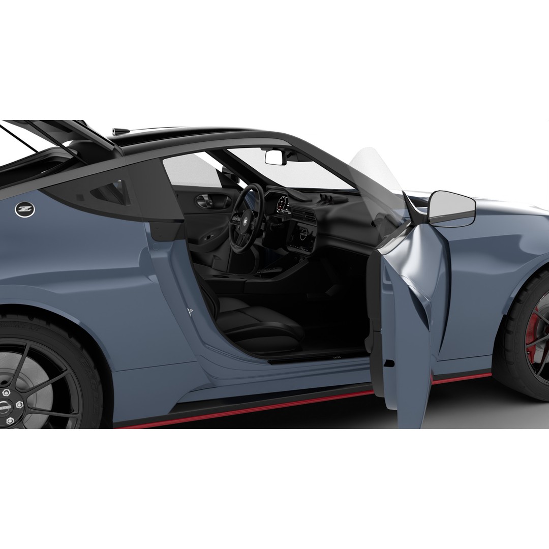 Nissan Z Nismo 2024 3D Model – High Poly Rigged Vehicle, FBX/Blender - View 21