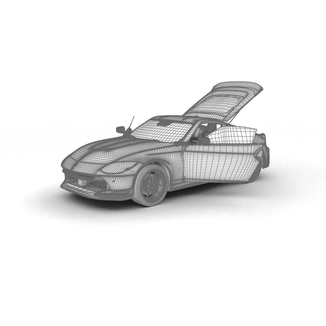 Nissan Z Nismo 2024 3D Model – High Poly Rigged Vehicle, FBX/Blender - View 29