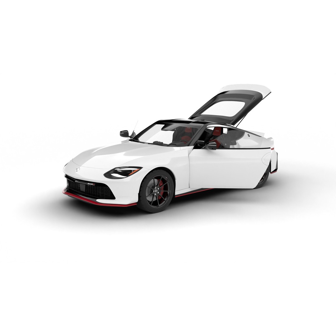 Nissan Z Nismo 2024 3D Model – High Poly Rigged Vehicle, FBX/Blender - View 3
