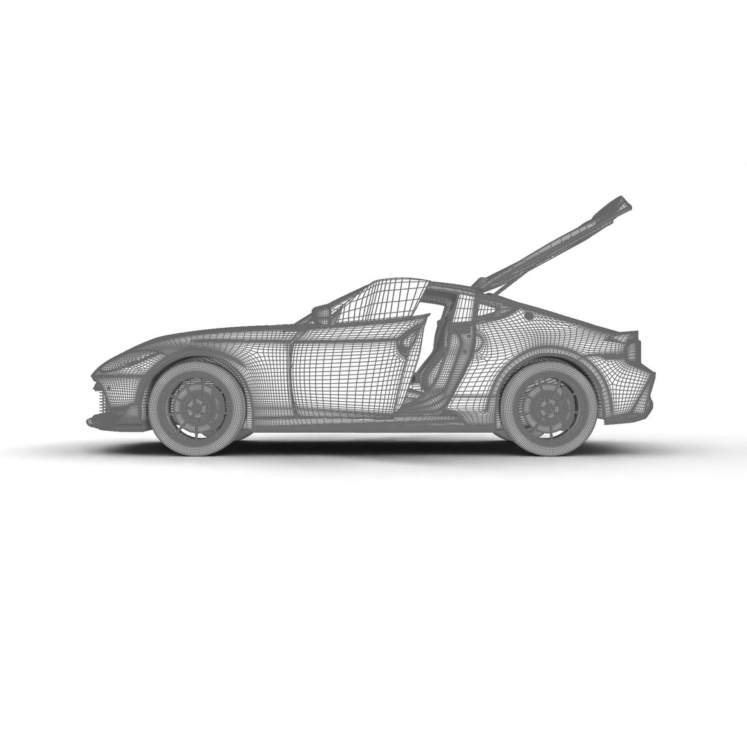 Nissan Z Nismo 2024 3D Model – High Poly Rigged Vehicle, FBX/Blender - View 30