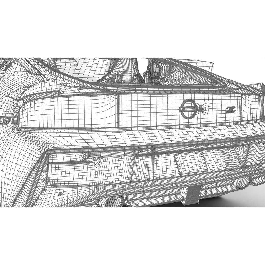 Nissan Z Nismo 2024 3D Model – High Poly Rigged Vehicle, FBX/Blender - View 32