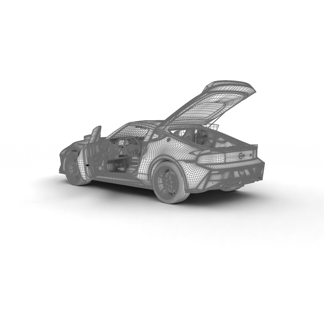 Nissan Z Nismo 2024 3D Model – High Poly Rigged Vehicle, FBX/Blender - View 33