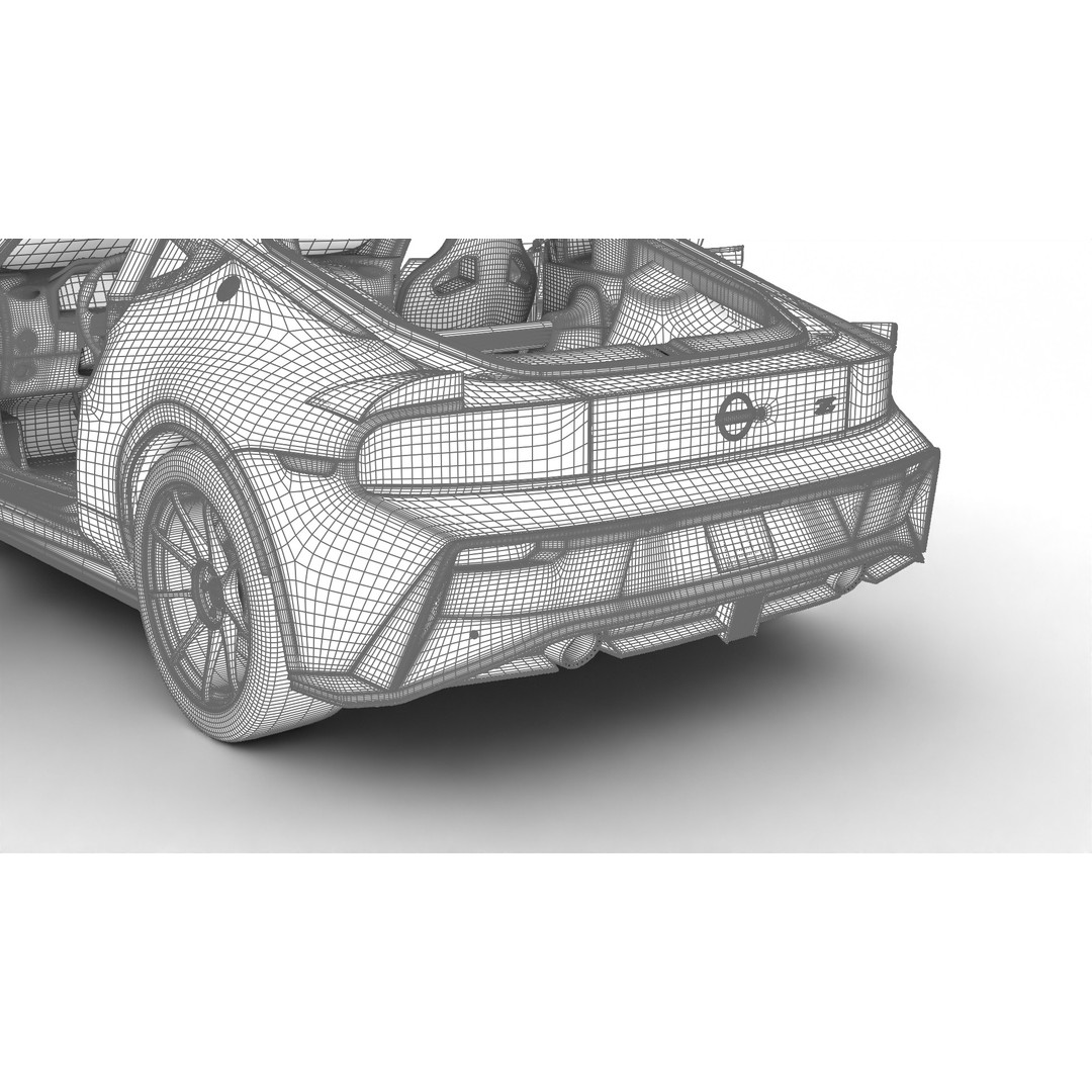 Nissan Z Nismo 2024 3D Model – High Poly Rigged Vehicle, FBX/Blender - View 34