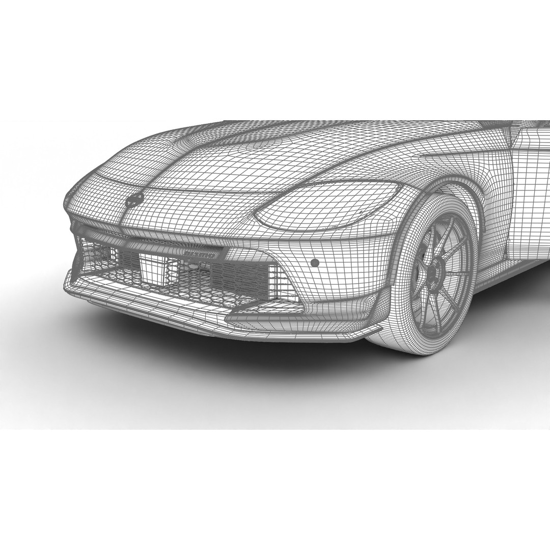 Nissan Z Nismo 2024 3D Model – High Poly Rigged Vehicle, FBX/Blender - View 35