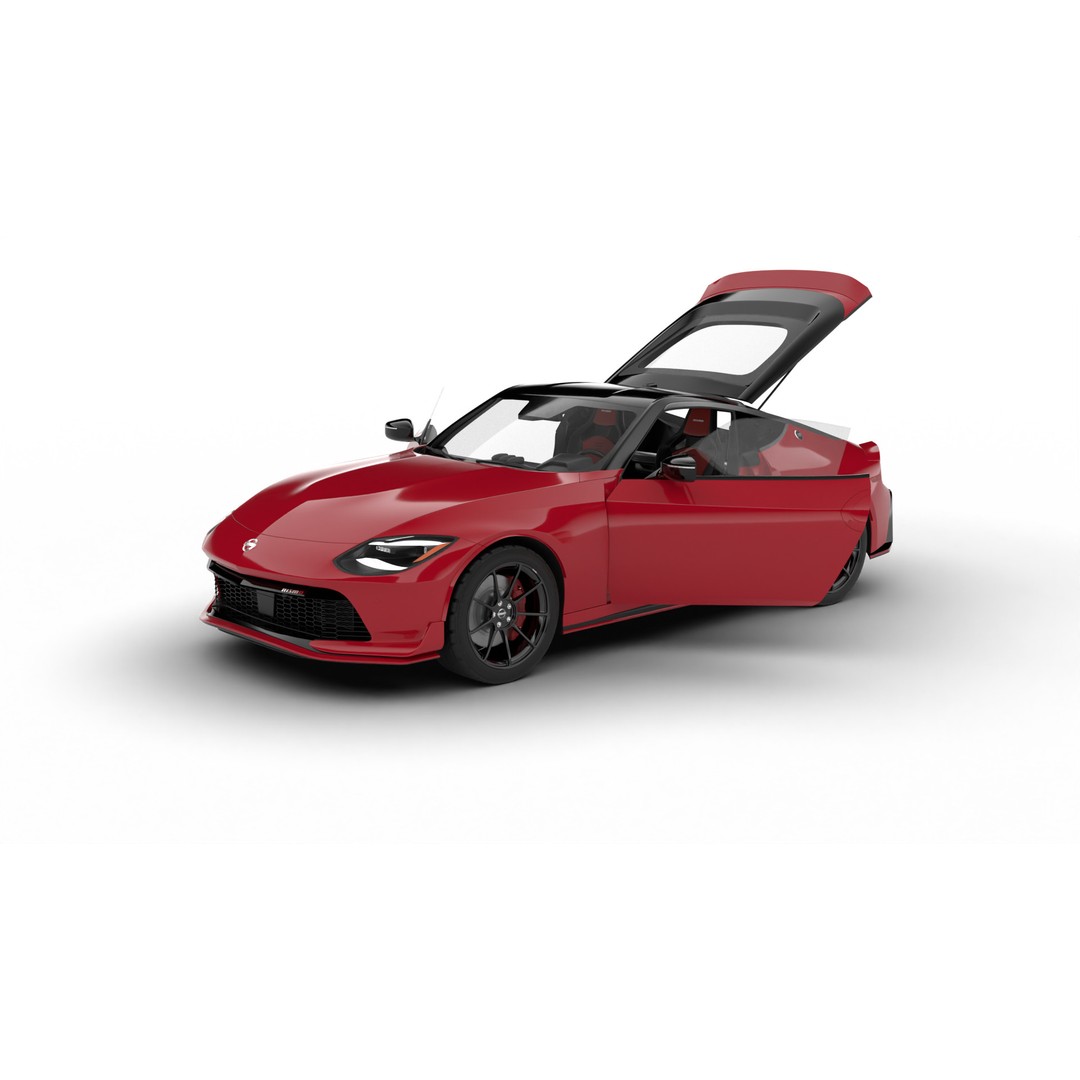 Nissan Z Nismo 2024 3D Model – High Poly Rigged Vehicle, FBX/Blender - View 4