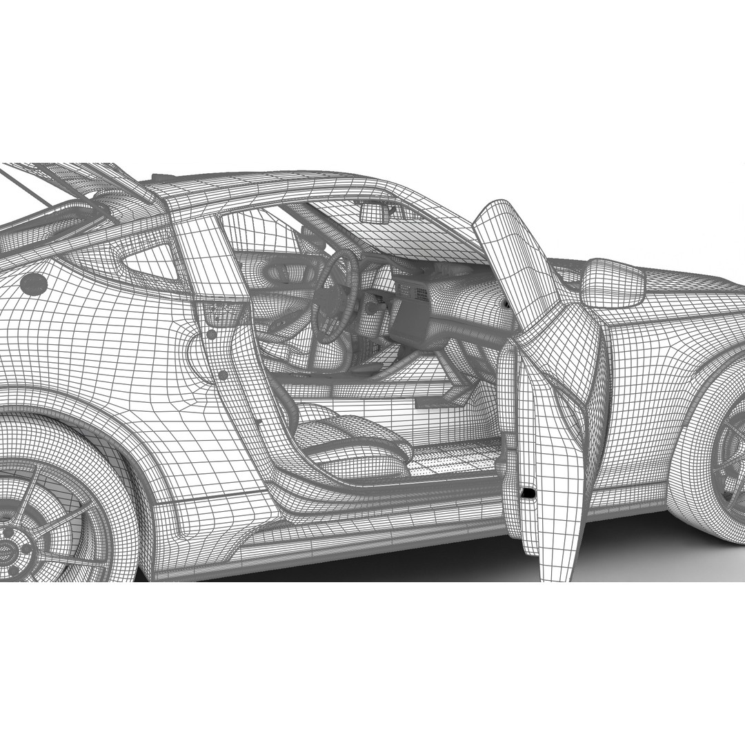 Nissan Z Nismo 2024 3D Model – High Poly Rigged Vehicle, FBX/Blender - View 48