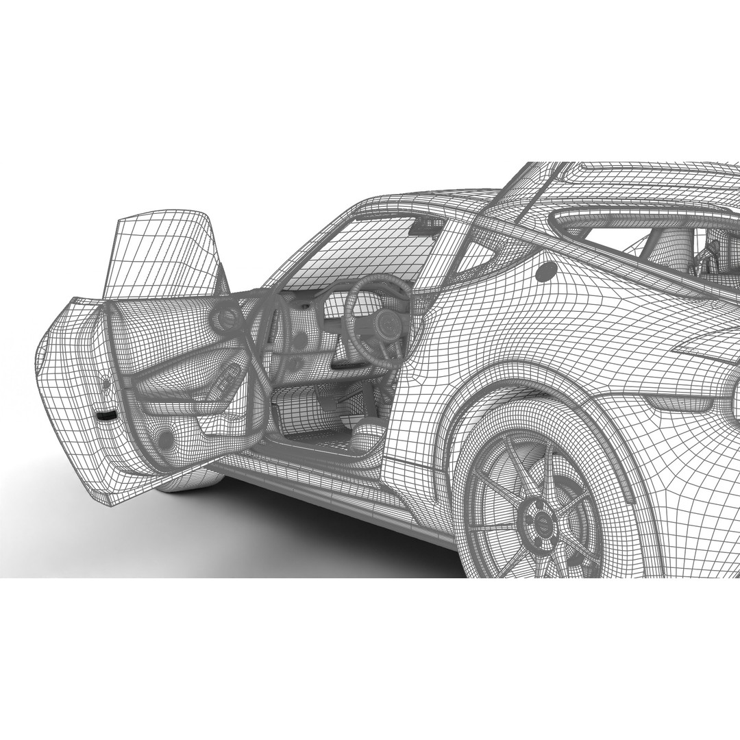 Nissan Z Nismo 2024 3D Model – High Poly Rigged Vehicle, FBX/Blender - View 49
