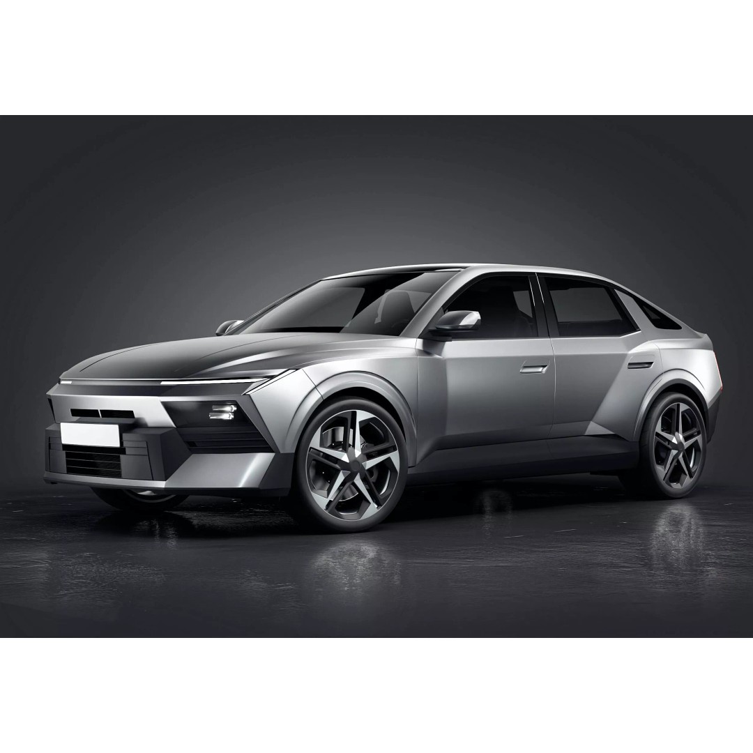 Hyundai Elantra 2027 3D Model – Detailed Sedan Asset, Blender, FBX, OBJ - View 2