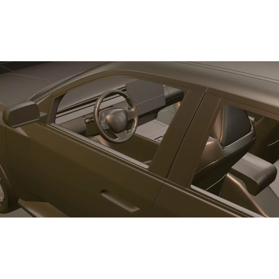 Hyundai Elantra 2027 3D Model – Detailed Sedan Asset, Blender, FBX, OBJ - View 21