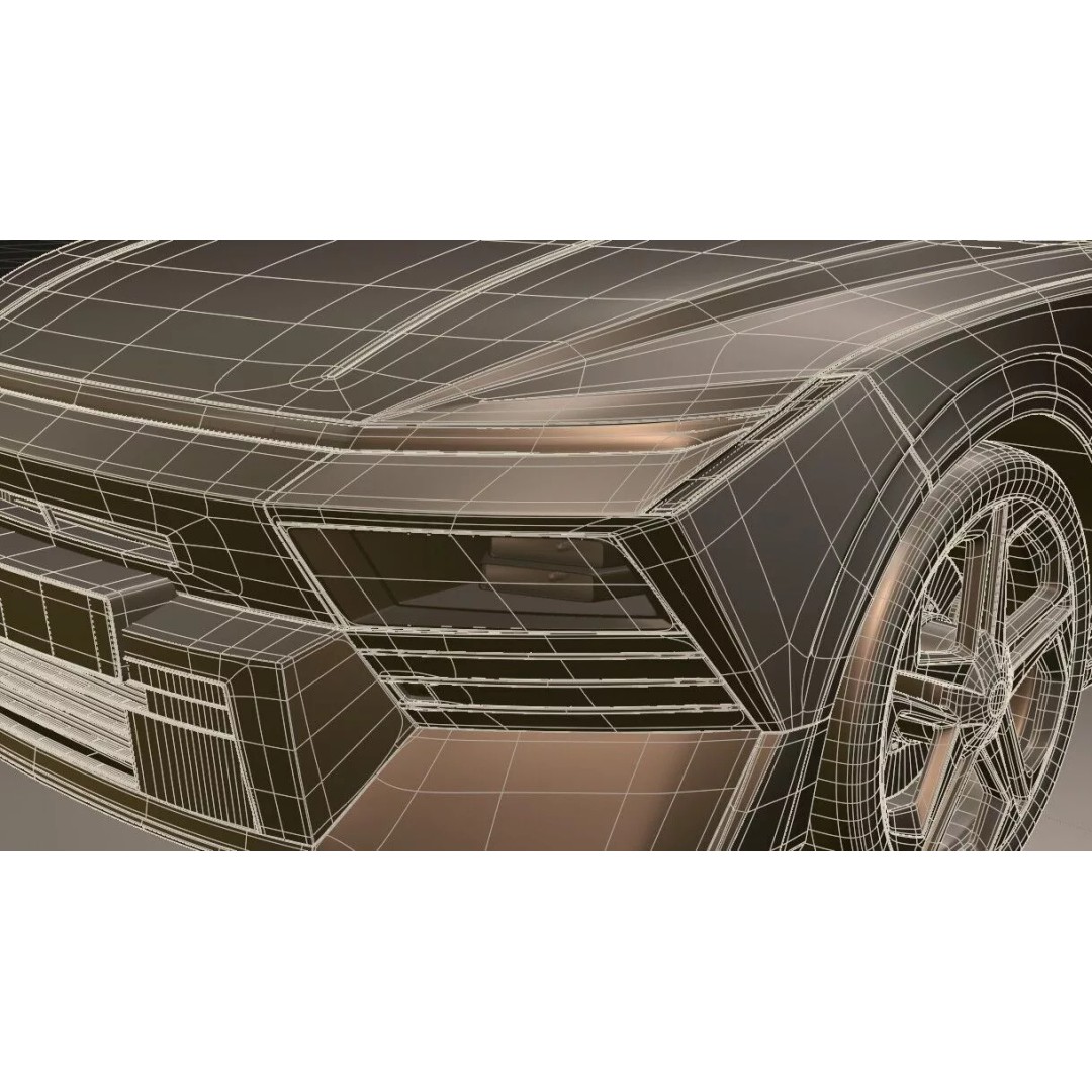 Hyundai Elantra 2027 3D Model – Detailed Sedan Asset, Blender, FBX, OBJ - View 22