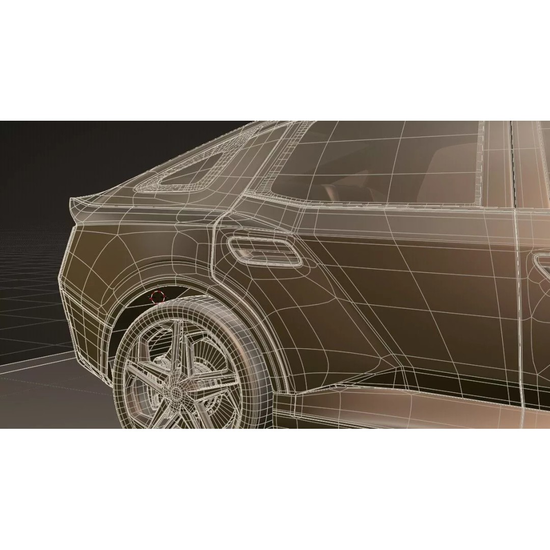 Hyundai Elantra 2027 3D Model – Detailed Sedan Asset, Blender, FBX, OBJ - View 23