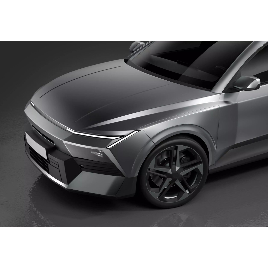 Hyundai Elantra 2027 3D Model – Detailed Sedan Asset, Blender, FBX, OBJ - View 3
