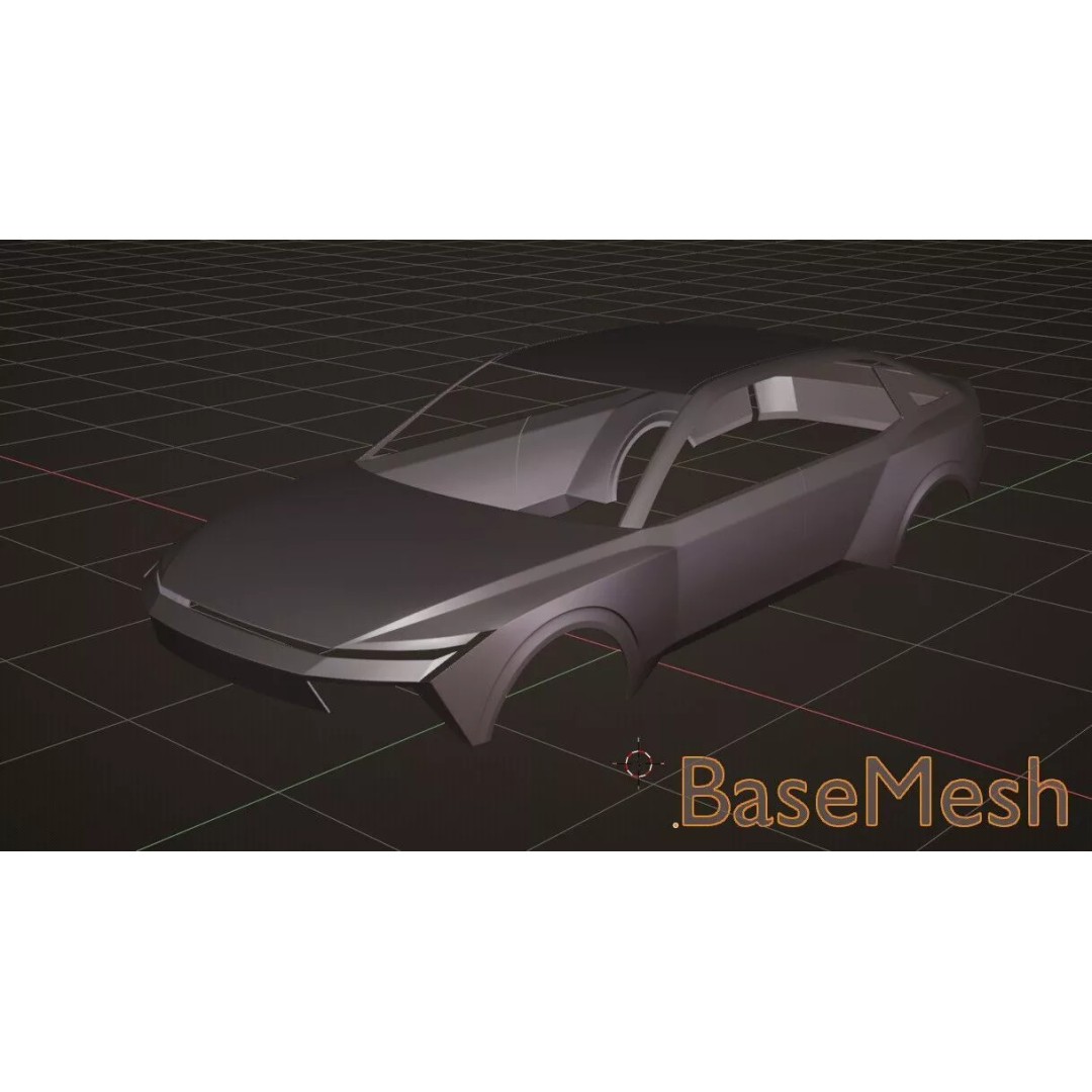 Hyundai Elantra 2027 3D Model – Detailed Sedan Asset, Blender, FBX, OBJ - View 33