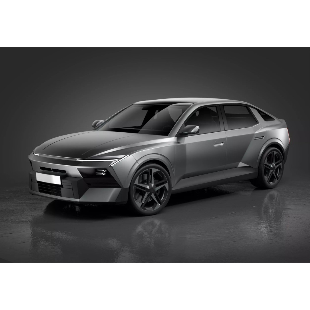 Hyundai Elantra 2027 3D Model – Detailed Sedan Asset, Blender, FBX, OBJ - View 4