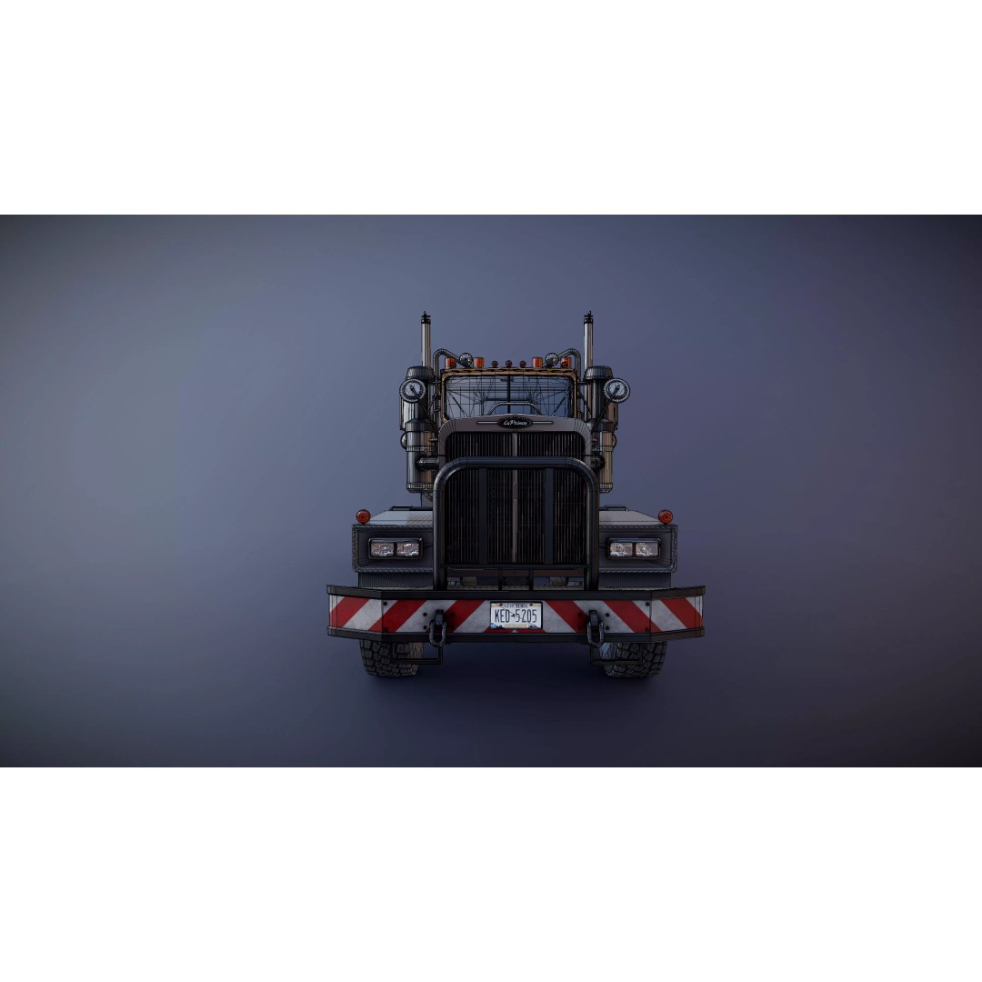 80s Offroad Heavy Truck 3D Model – Low Poly Game Asset, FBX - View 31