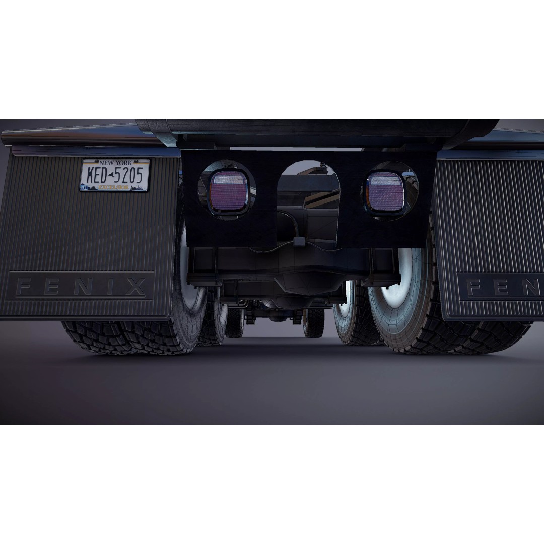 80s Offroad Heavy Truck 3D Model – Low Poly Game Asset, FBX - View 36