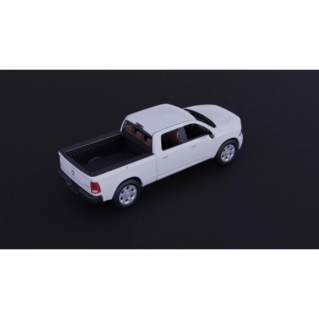 Dodge Ram 1500 3D Model – High-Fidelity Vehicle Asset, FBX