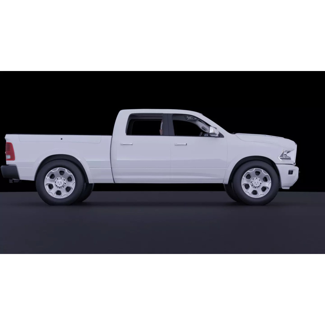Dodge Ram 1500 3D Model – High-Fidelity Vehicle Asset, FBX - View 11