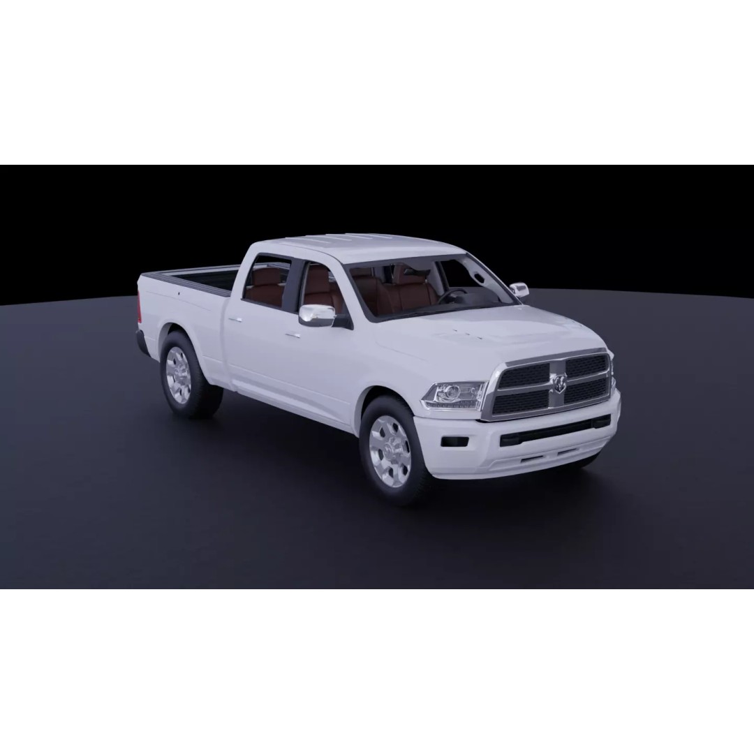 Dodge Ram 1500 3D Model – High-Fidelity Vehicle Asset, FBX - View 13