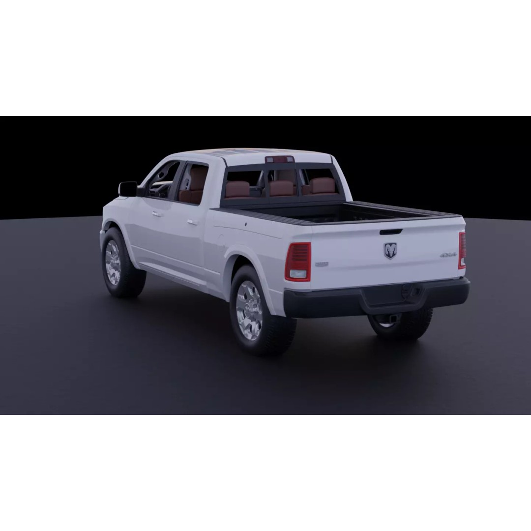 Dodge Ram 1500 3D Model – High-Fidelity Vehicle Asset, FBX - View 14