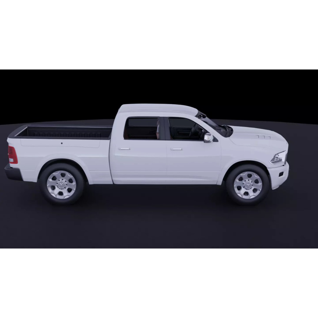 Dodge Ram 1500 3D Model – High-Fidelity Vehicle Asset, FBX - View 19