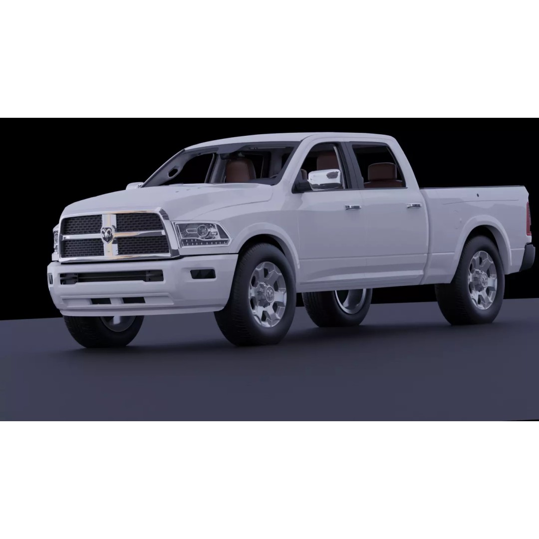 Dodge Ram 1500 3D Model – High-Fidelity Vehicle Asset, FBX - View 2