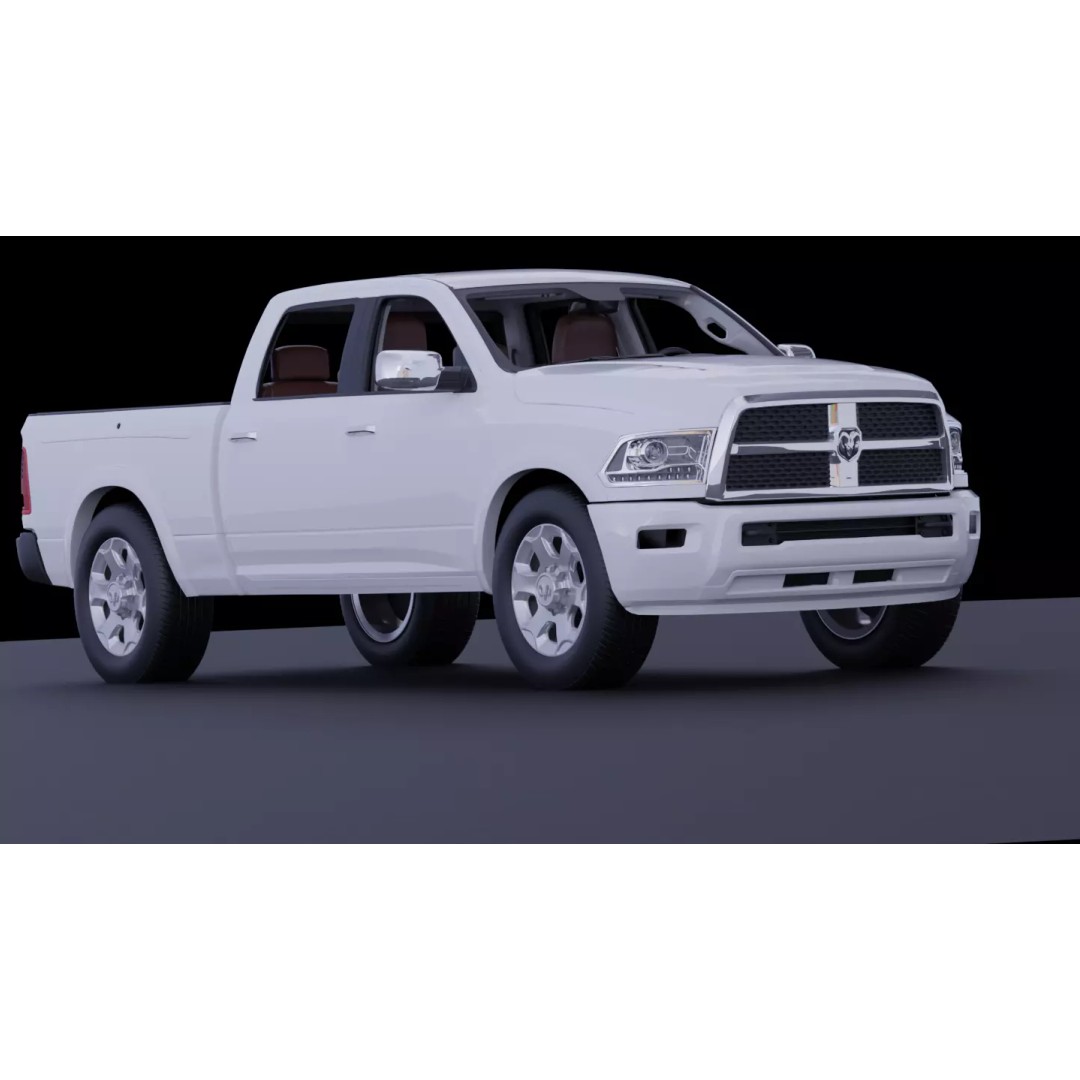 Dodge Ram 1500 3D Model – High-Fidelity Vehicle Asset, FBX - View 20