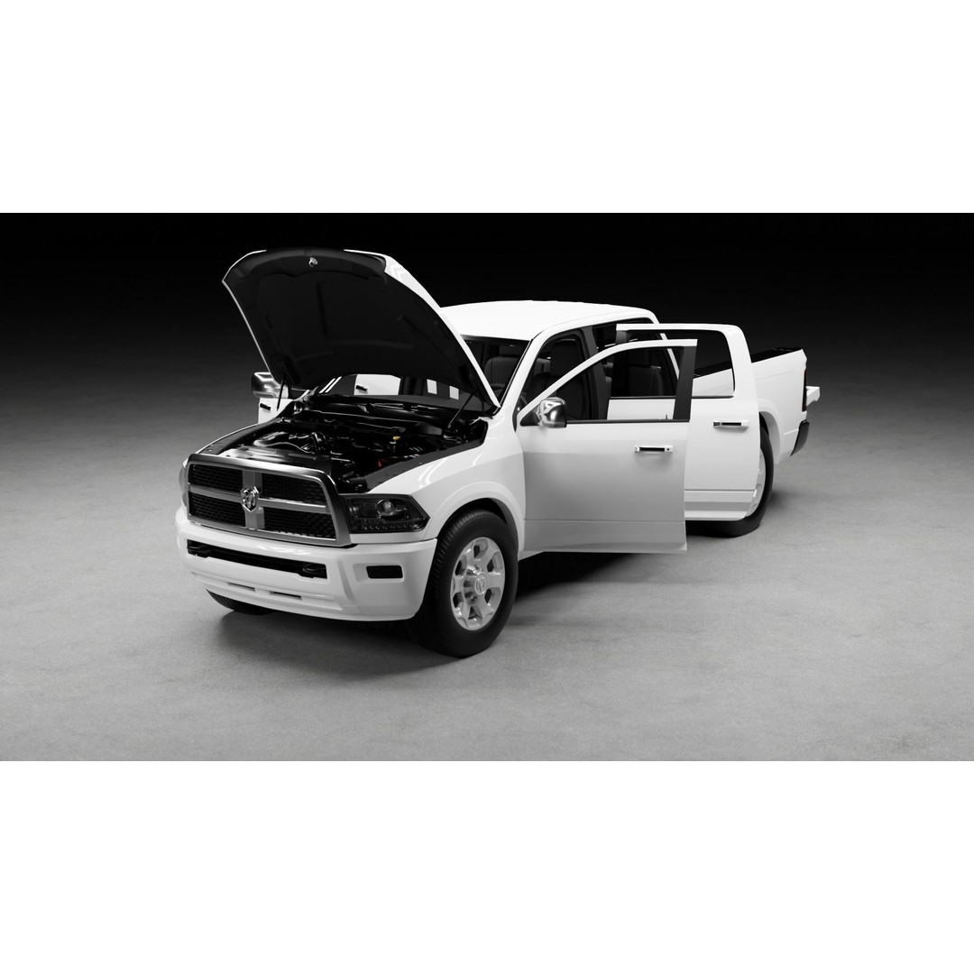 Dodge Ram 1500 3D Model – High-Fidelity Vehicle Asset, FBX - View 23