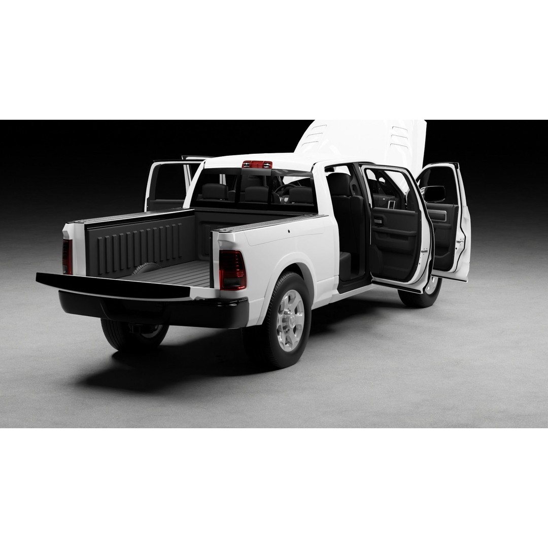 Dodge Ram 1500 3D Model – High-Fidelity Vehicle Asset, FBX - View 24