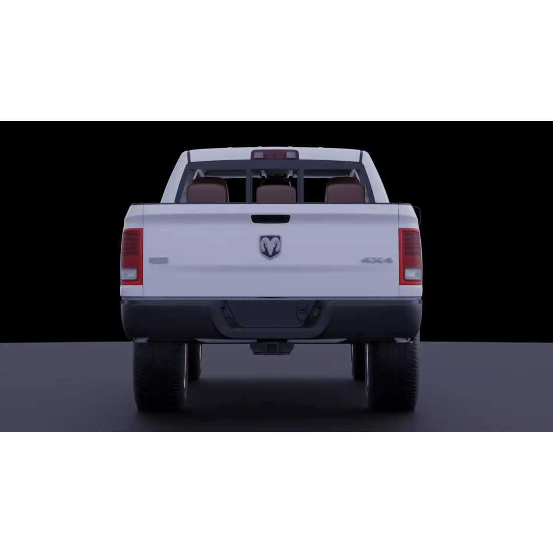 Dodge Ram 1500 3D Model – High-Fidelity Vehicle Asset, FBX - View 7
