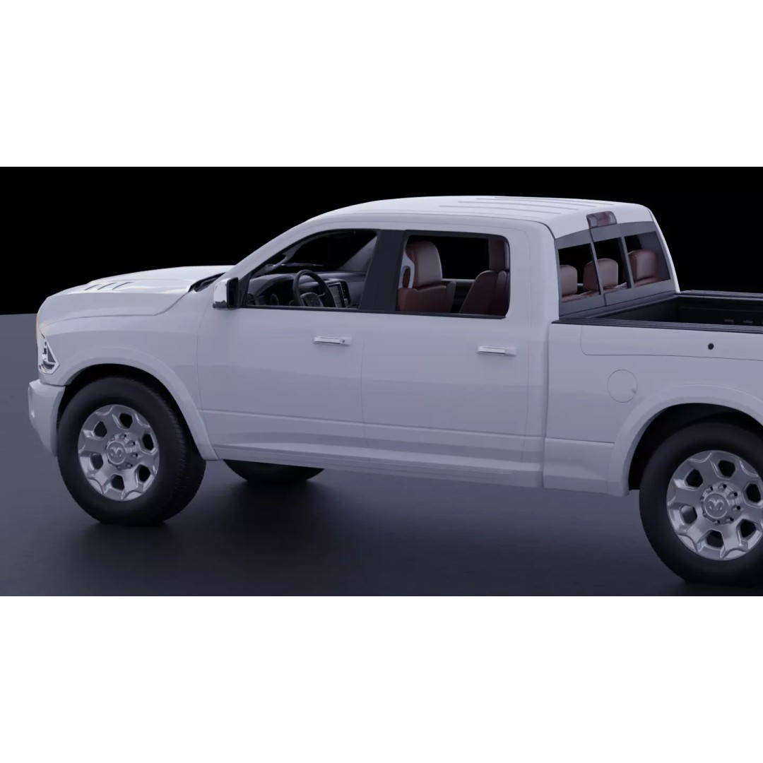Dodge Ram 1500 3D Model – High-Fidelity Vehicle Asset, FBX - View 8