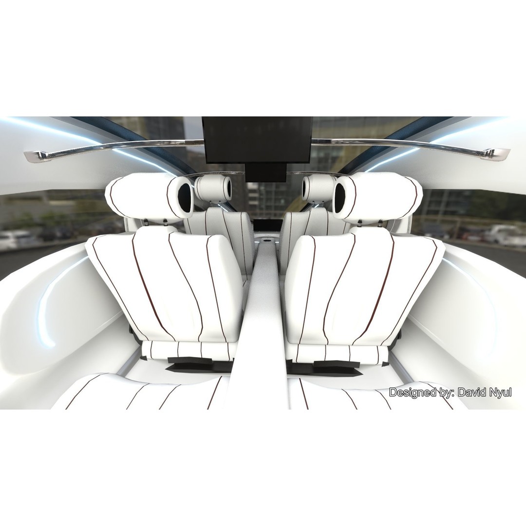 Affekta Futurex 3D Model – Sci-Fi Cyberpunk Car, Game Ready, PBR - View 13