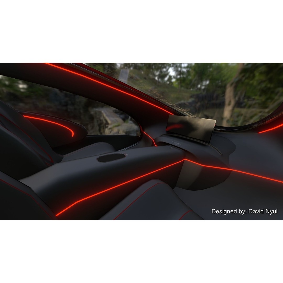 Affekta Futurex 3D Model – Sci-Fi Cyberpunk Car, Game Ready, PBR - View 5